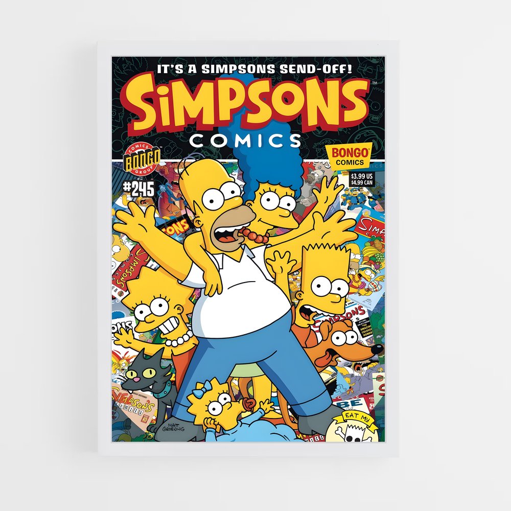 simpsons-4 cadre Blanc