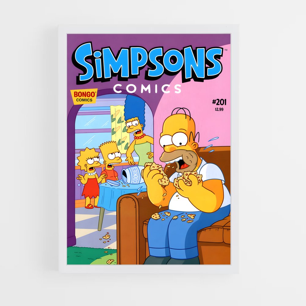 simpsons-5 cadre Blanc