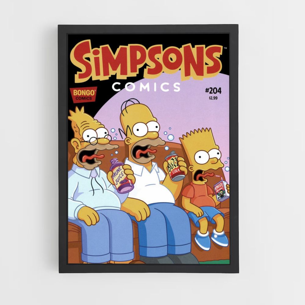 Poster Simpsons Bière