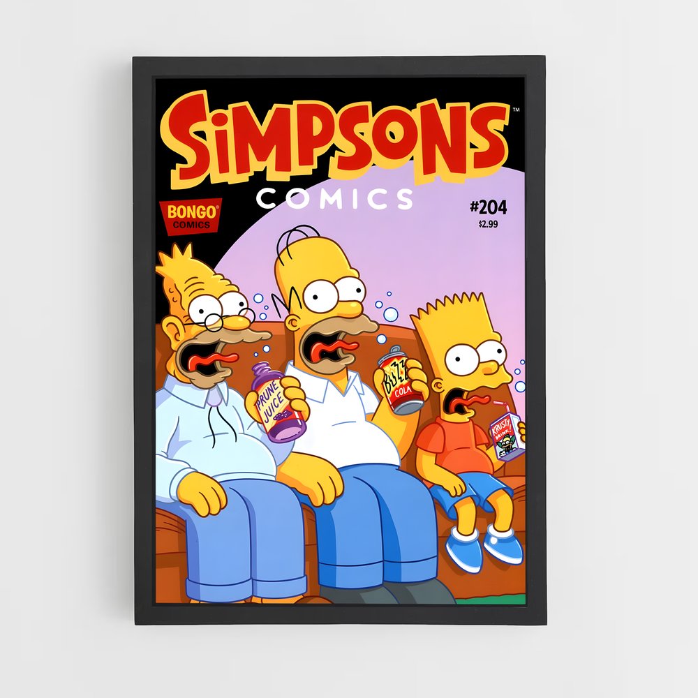 simpsons-6 cadre Noir