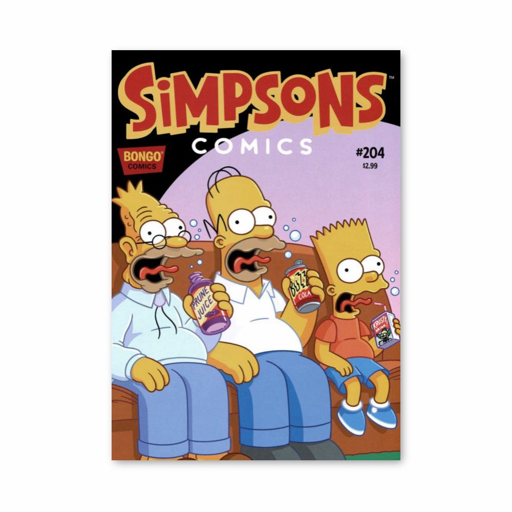 Poster Simpsons Bière