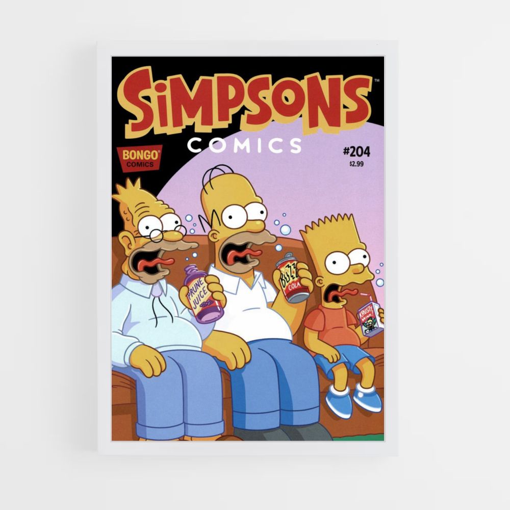 Poster Simpsons Bière