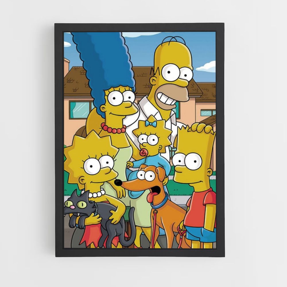 Poster Simpsons Famille