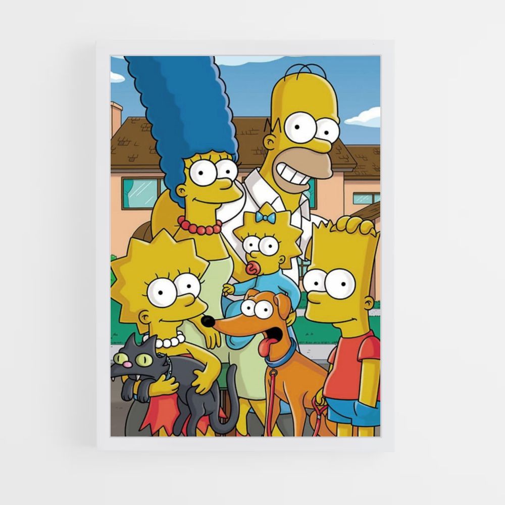 Poster Simpsons Famille