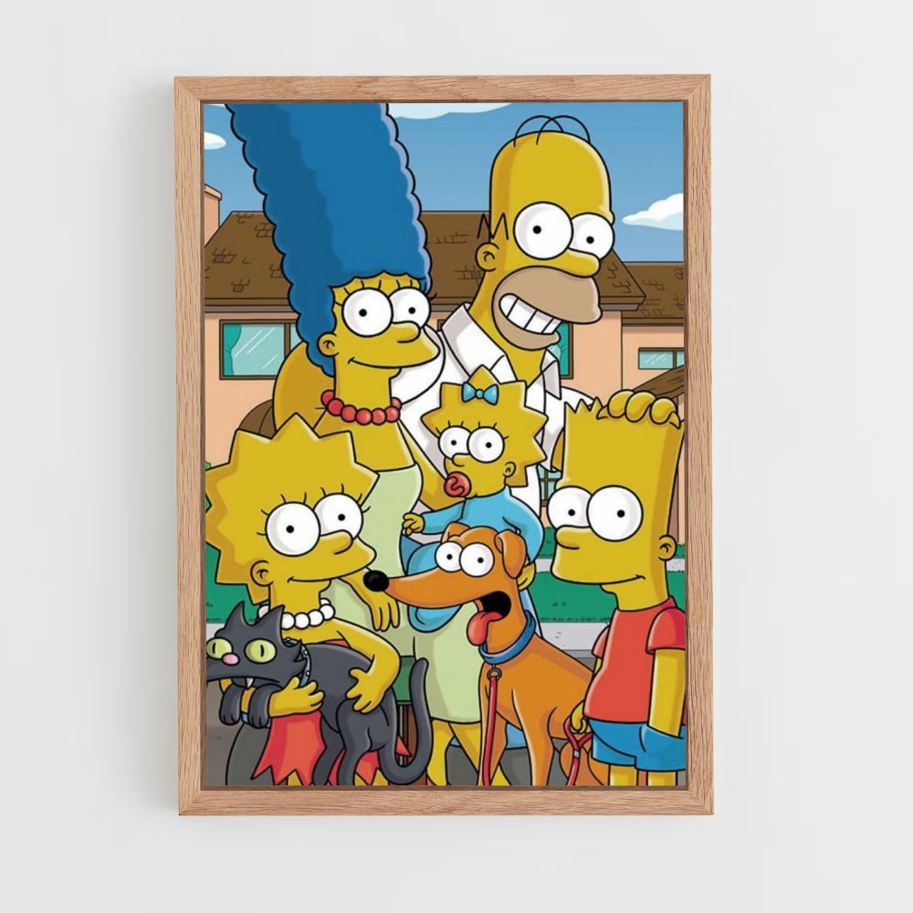 Poster Simpsons Famille