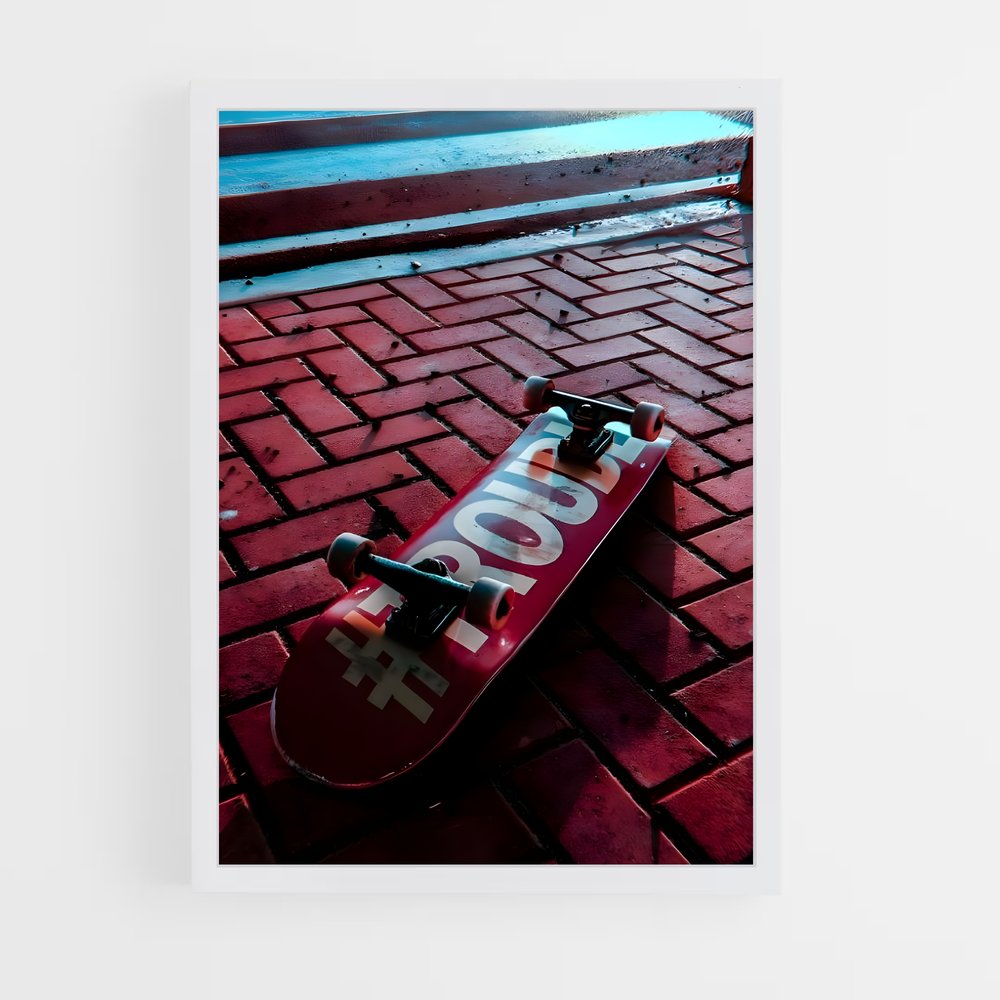 skateboard-11 cadre Blanc