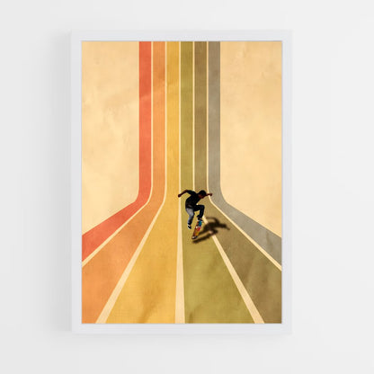 skateboard-15 cadre Blanc