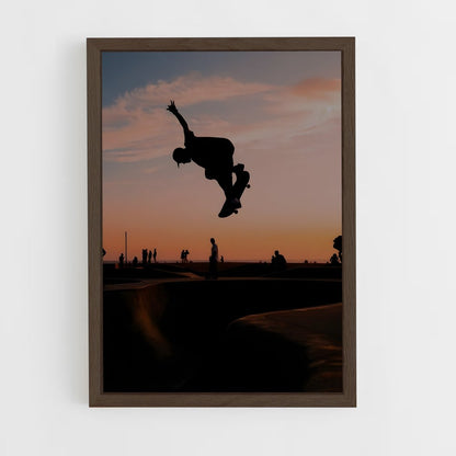 skateboard-8 cadre Bois foncé