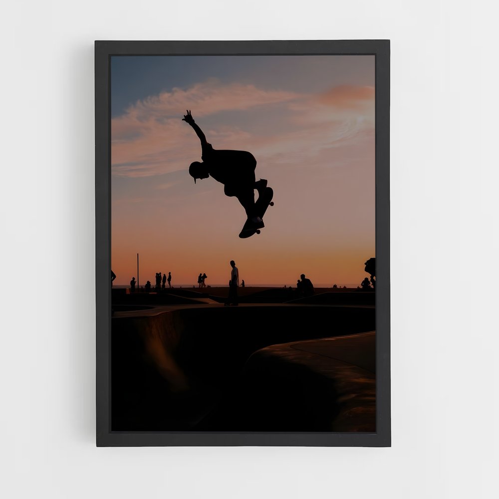 skateboard-8 cadre Noir