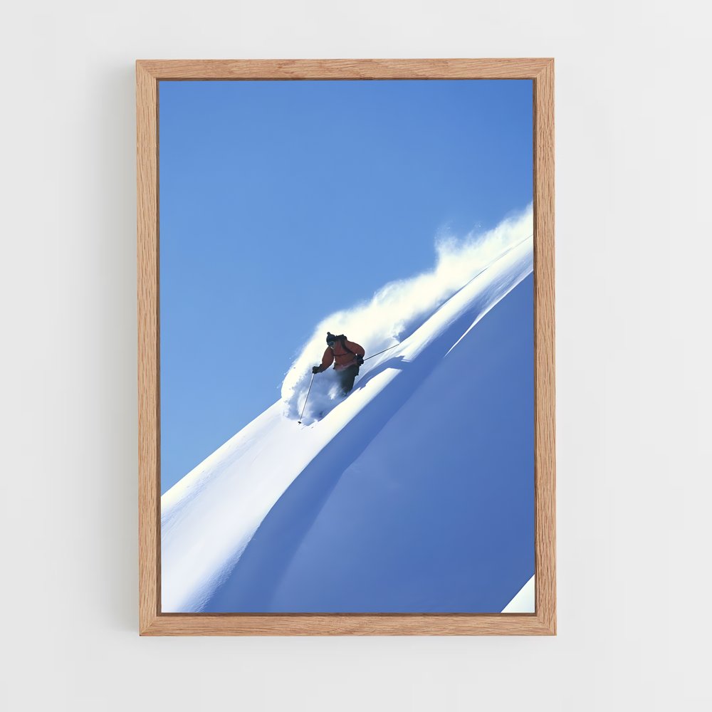 ski-2 cadre Bois clair