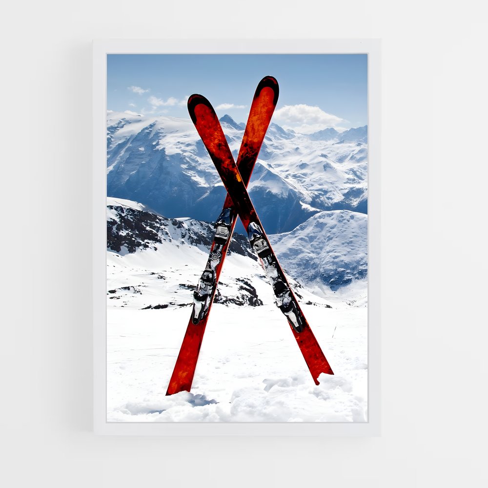 ski-4 cadre Blanc