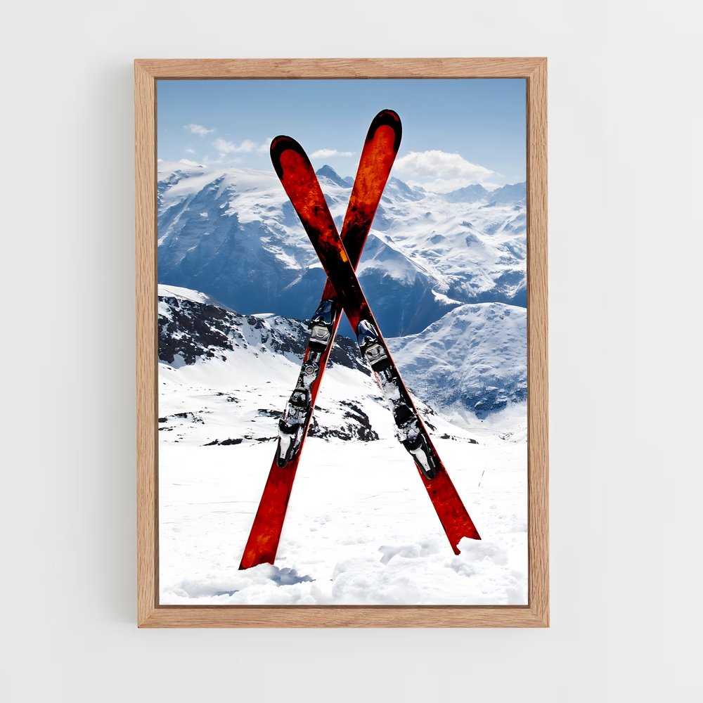ski-4 cadre Bois clair