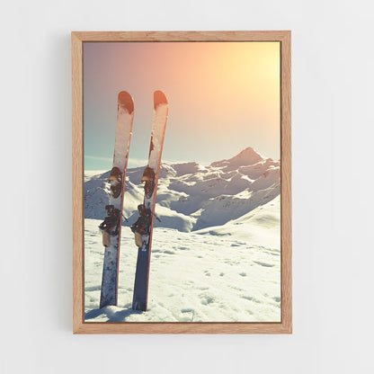 ski-5 cadre Bois clair