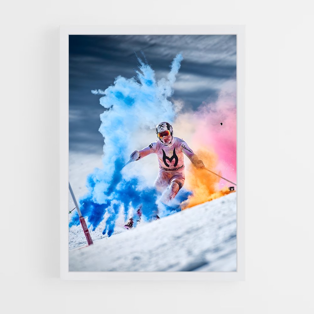 ski-8 cadre Blanc