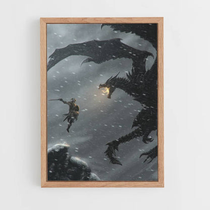 Poster Dragon Combat Skyrim