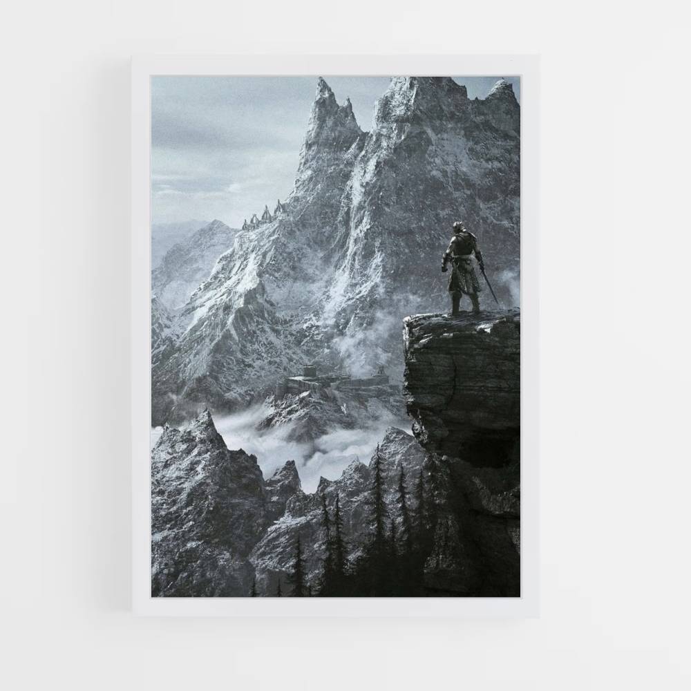 Poster Skyrim Montagne