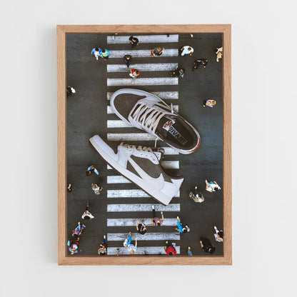 sneakers-1 cadre Bois clair