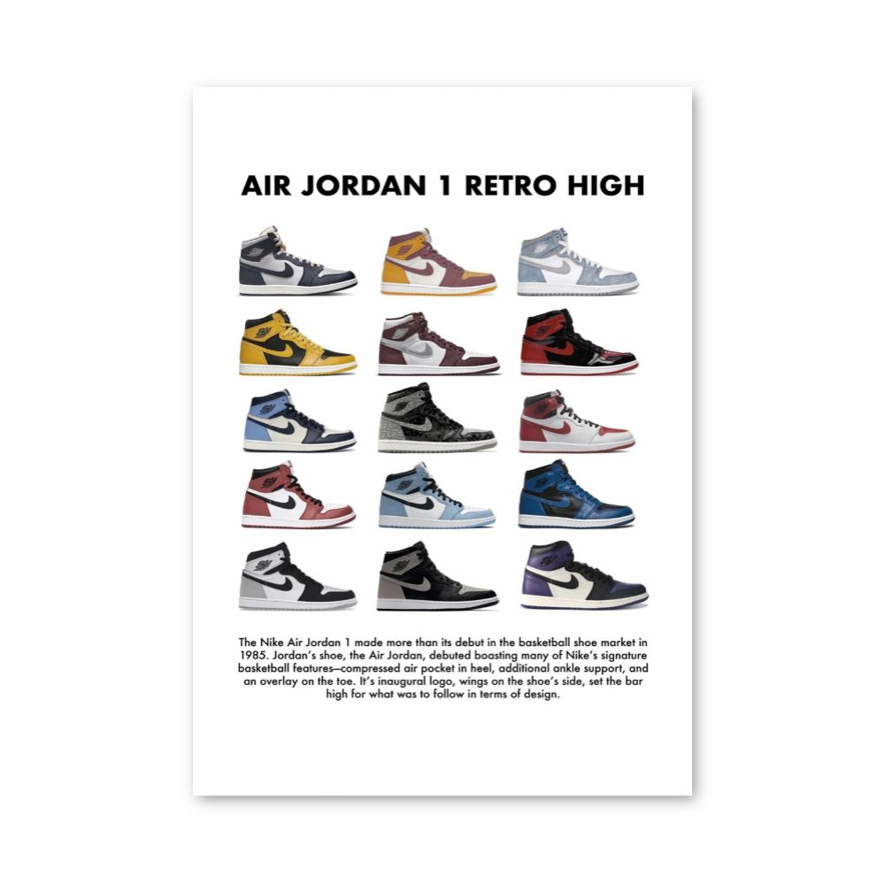 Poster Nike Air Jordan 1 Retro High