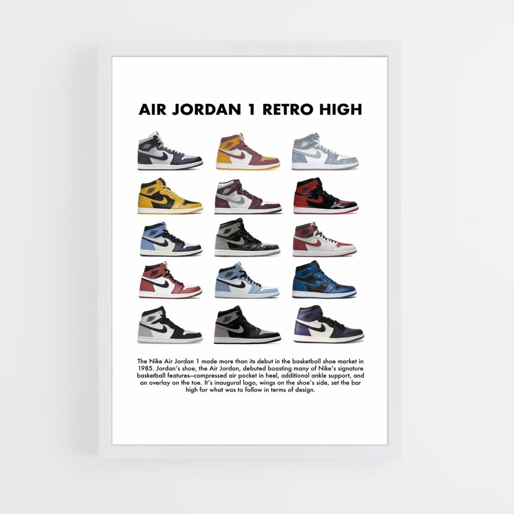 Poster Nike Air Jordan 1 Retro High