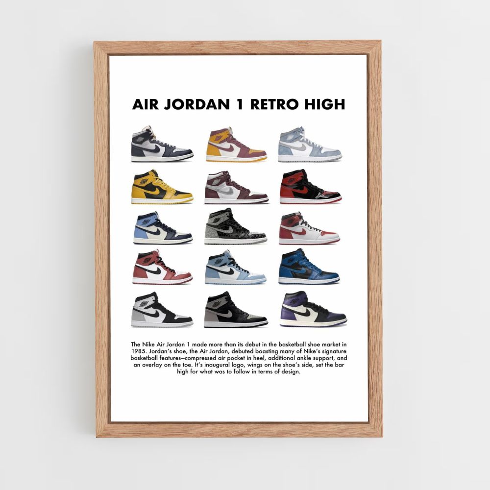 Poster Nike Air Jordan 1 Retro High