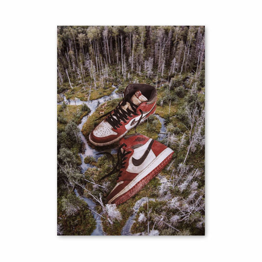 Poster Nike Air Jordan 1 Rouge