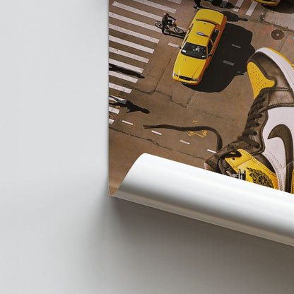 Poster Air Jordan 1 Jaune