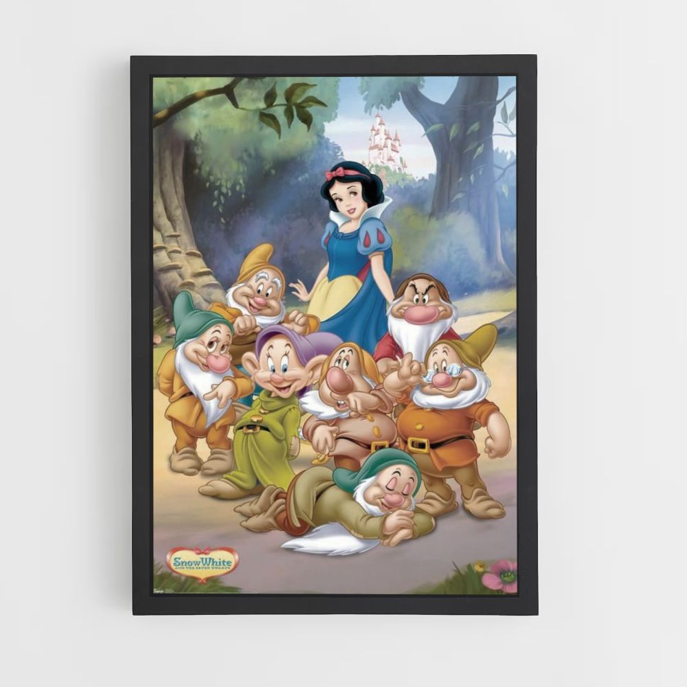 Poster Blanche Neige Nains