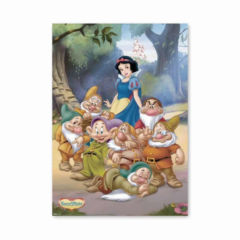 Poster Blanche Neige Nains