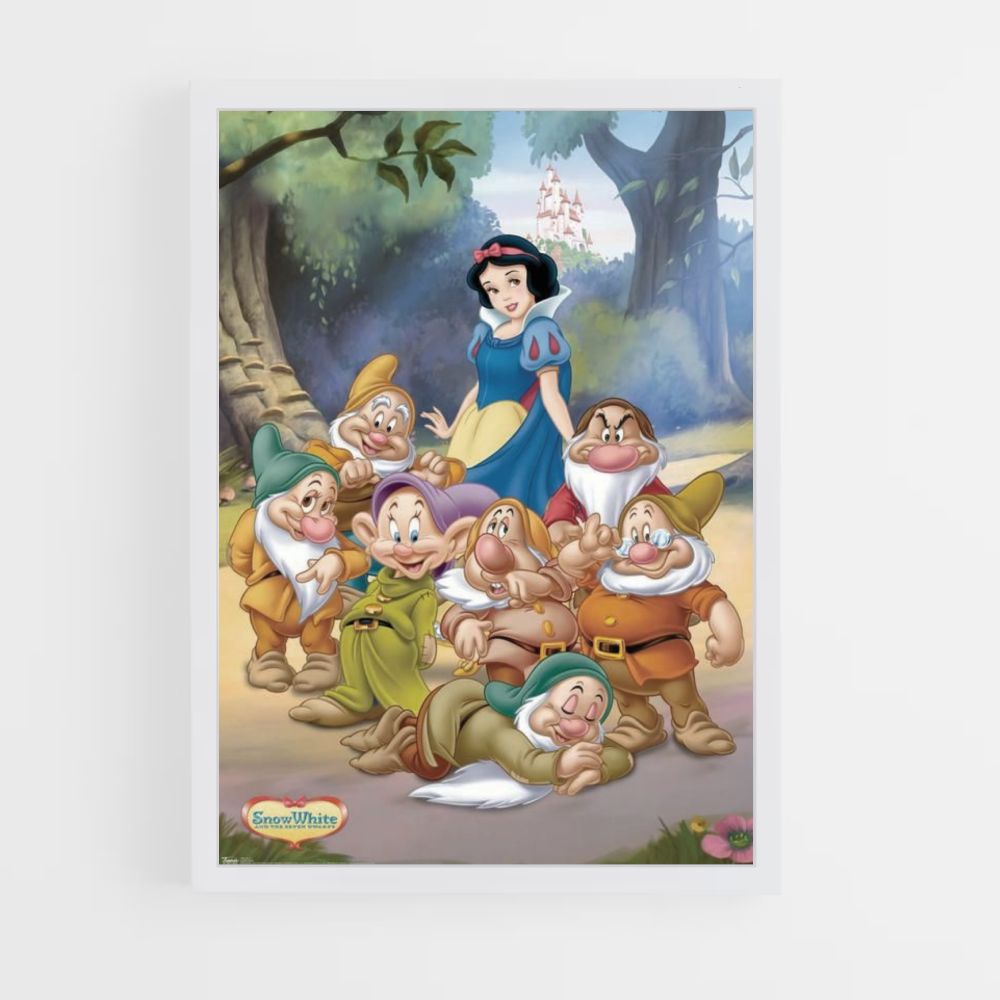 Poster Blanche Neige Nains