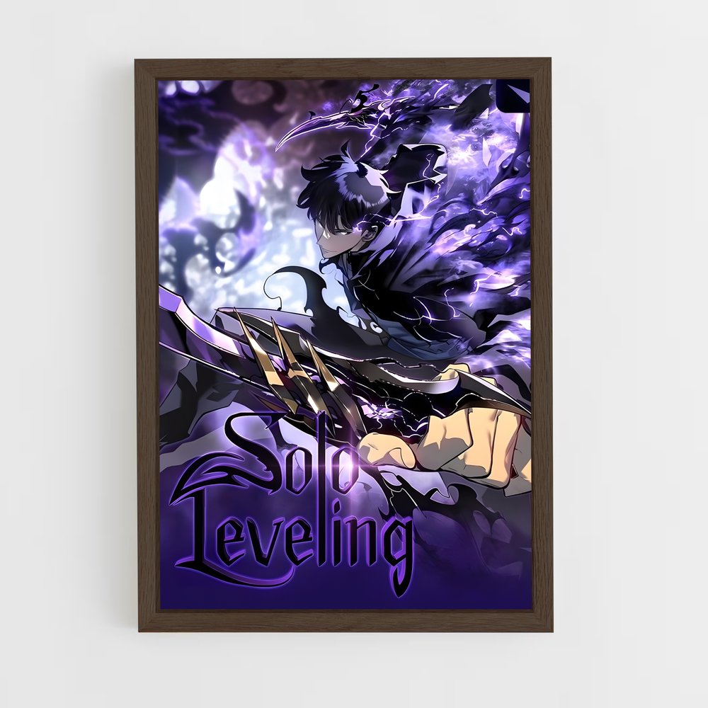 solo-leveling-1 cadre Bois foncé