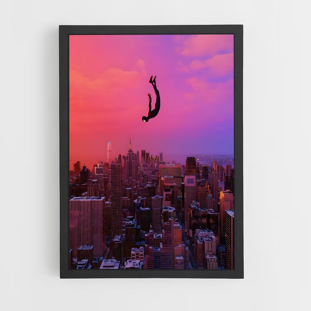spiderman-12 cadre Noir