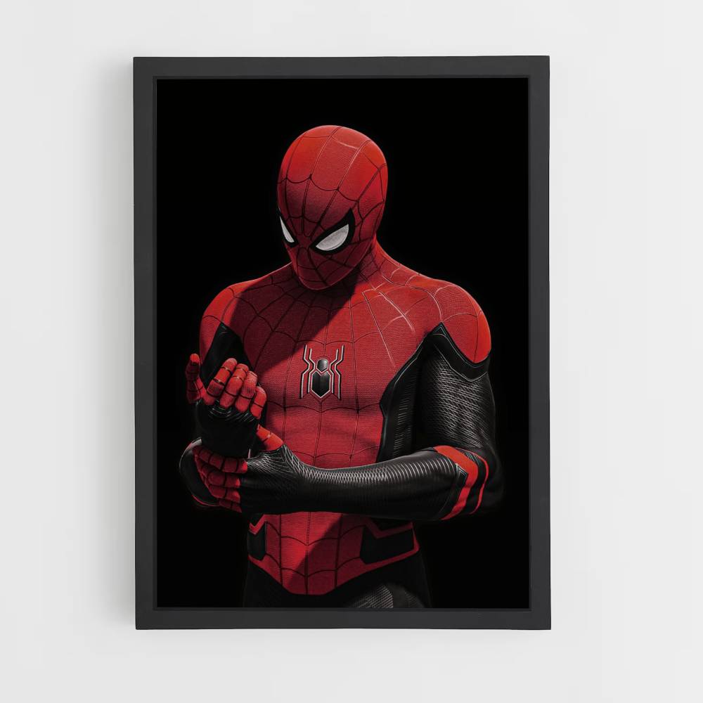 Poster Spiderman Noir et Rouge