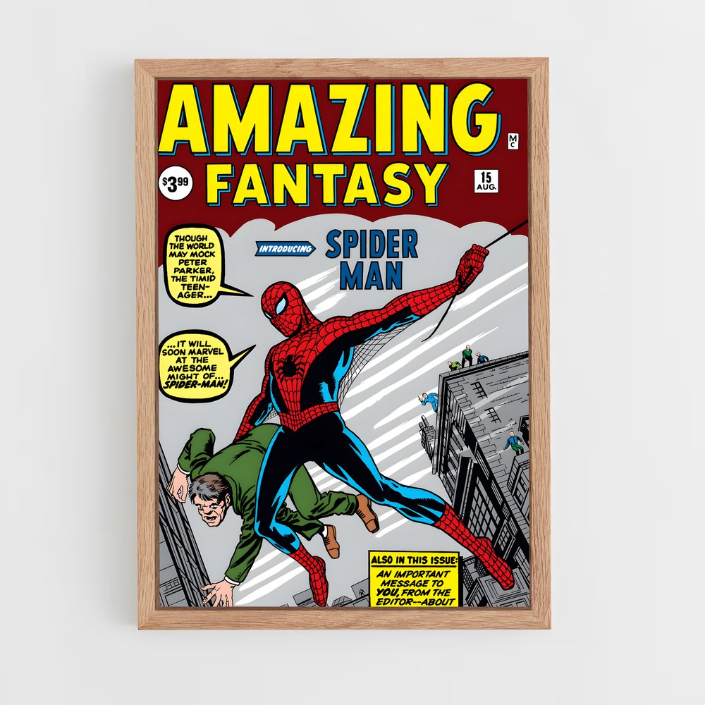 spiderman-3 cadre Bois clair