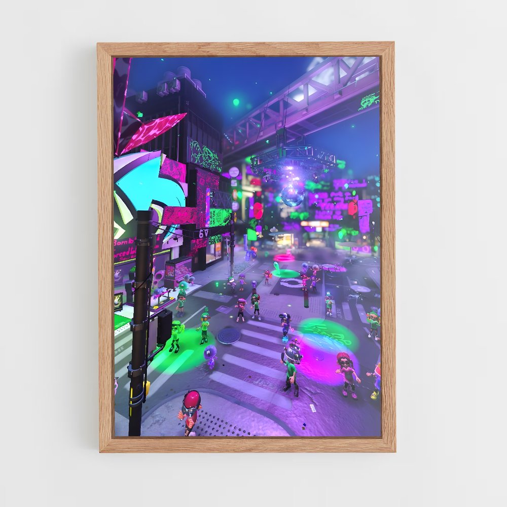 splatoon-10 cadre Bois clair