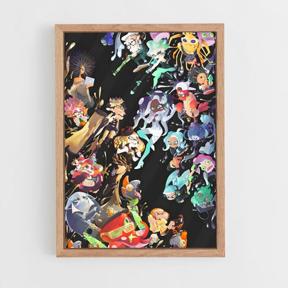 splatoon-11 cadre Bois clair