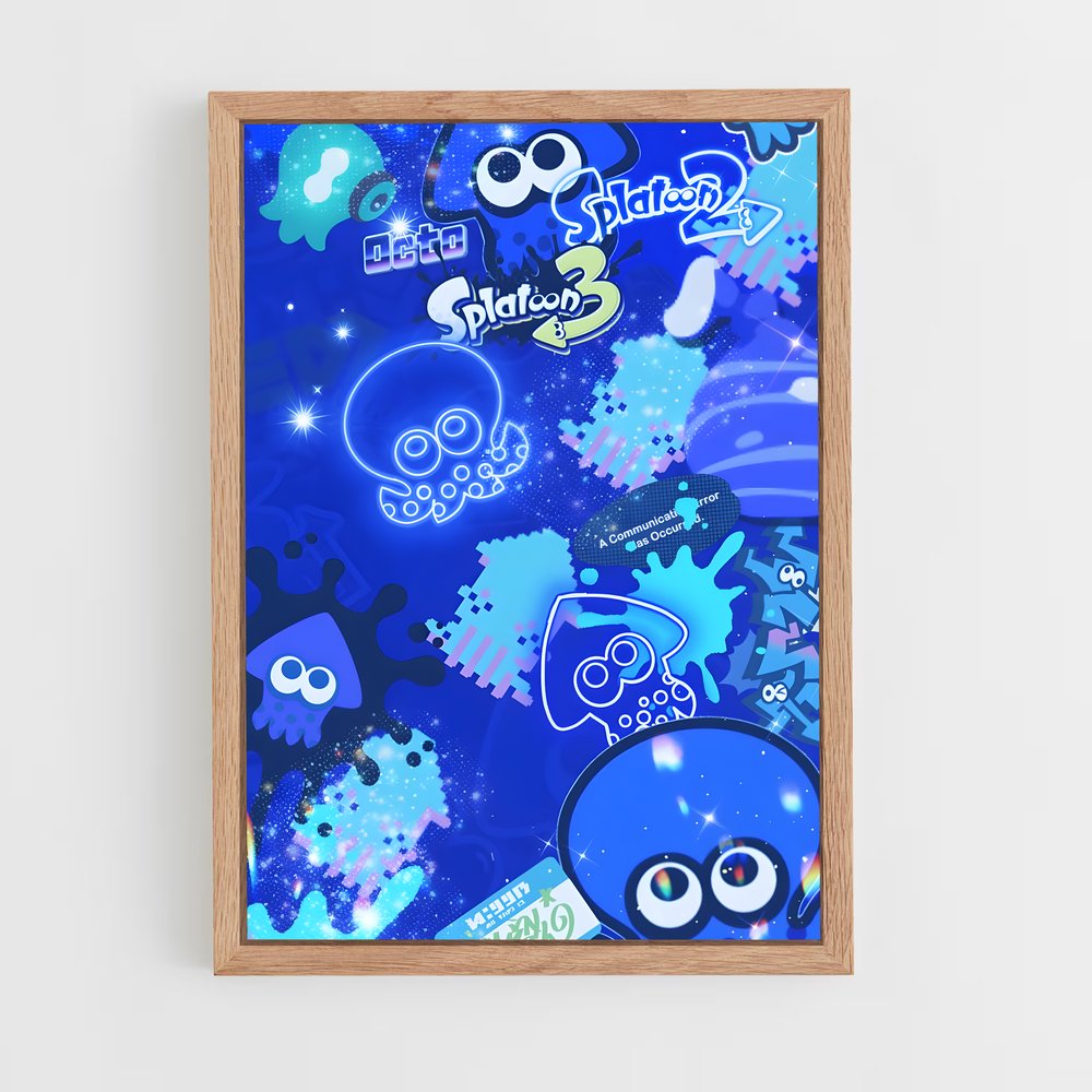 splatoon-6 cadre Bois clair