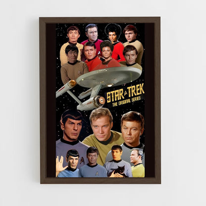 star-trek-1 cadre Bois foncé