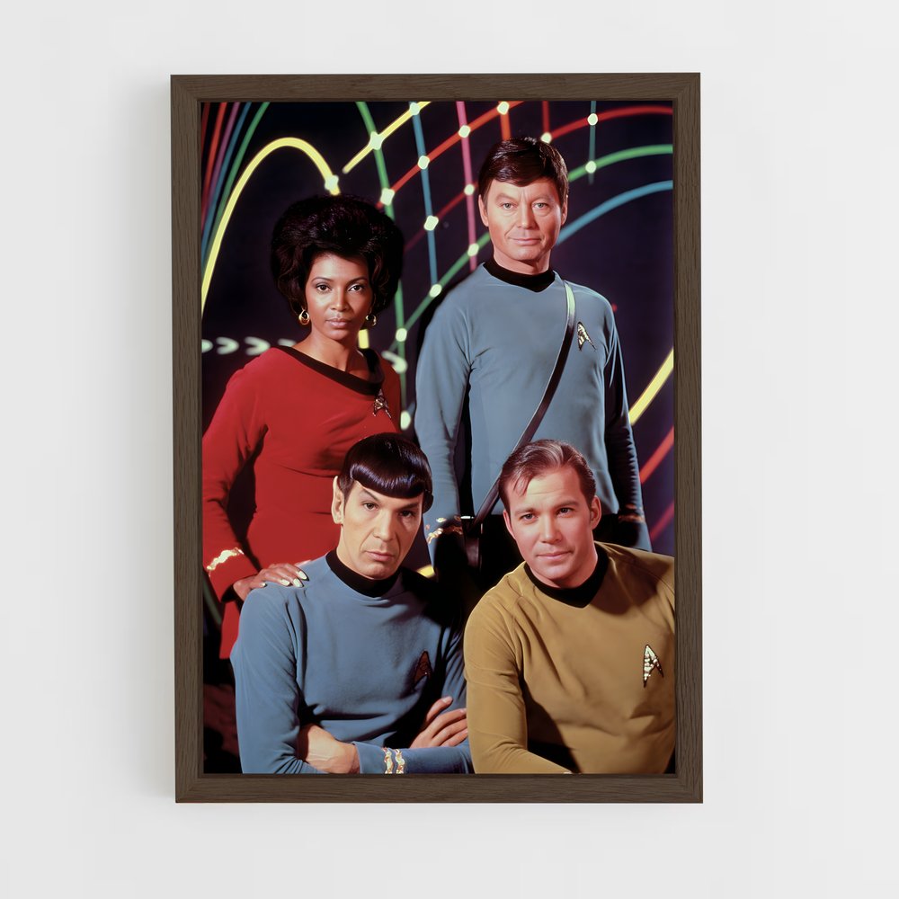 star-trek-8 cadre Bois foncé