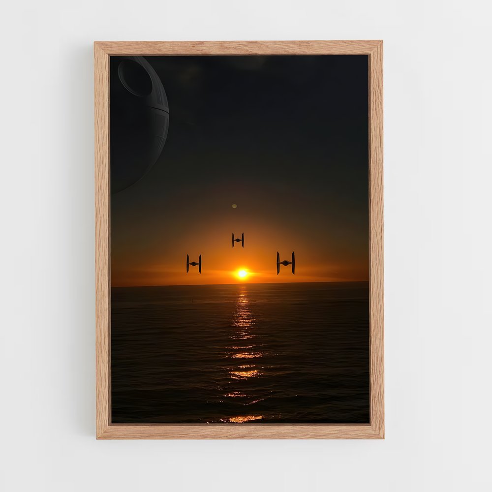 star-wars-2 cadre Bois clair
