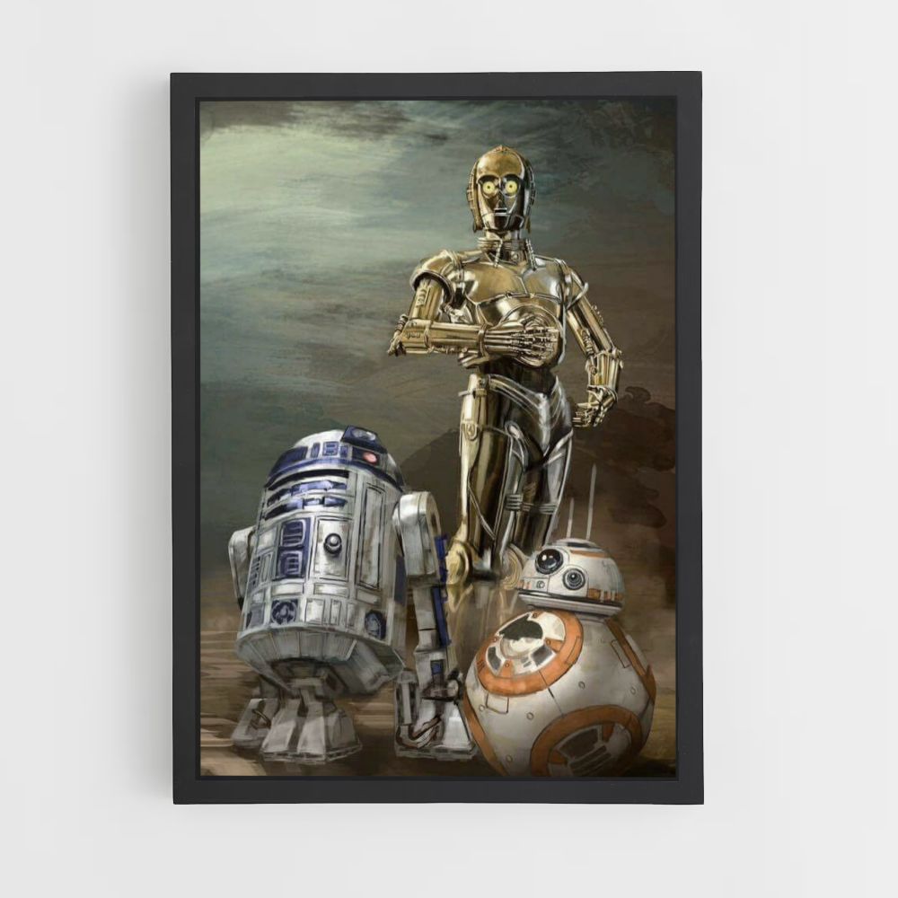 Poster R2D2 C3PO BB8