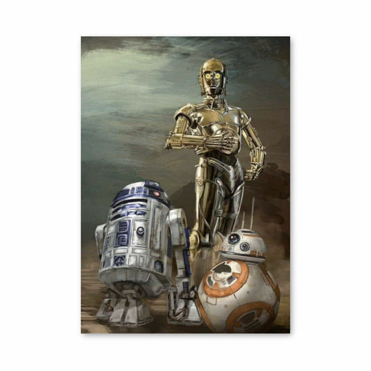 Poster R2D2 C3PO BB8