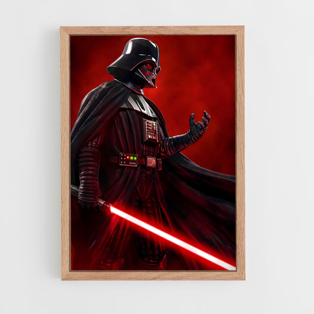 star-wars-24 cadre Bois clair