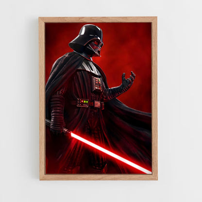 star-wars-24 cadre Bois clair