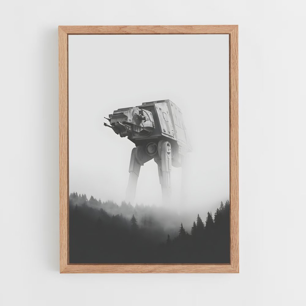 star-wars-29 cadre Bois clair