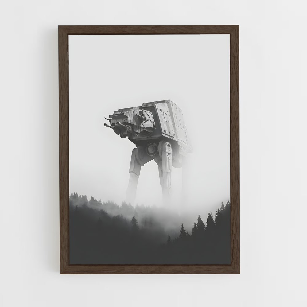 star-wars-29 cadre Bois foncé