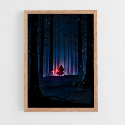 star-wars-30 cadre Bois clair