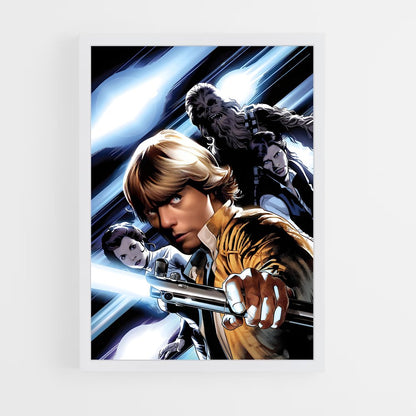 star-wars-35 cadre Blanc