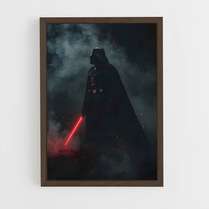 star-wars-40 cadre Bois foncé