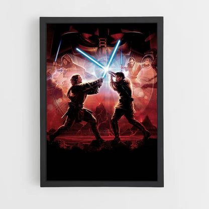 Poster Anakin Obiwan Combat