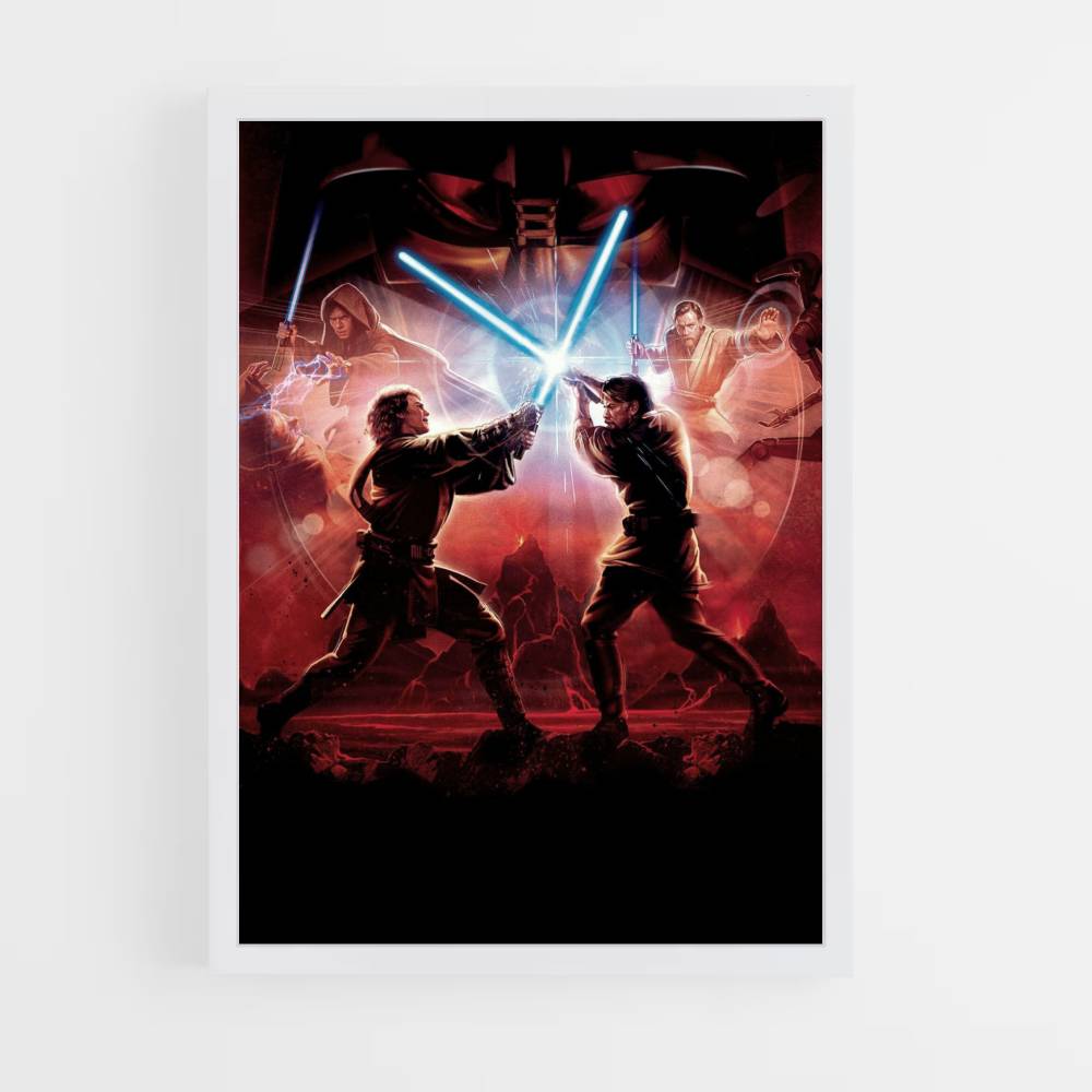 Poster Anakin Obiwan Combat